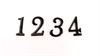 Sorte kalender tal 1-2-3-4 Lige til at klæbe på dit lys, eller som kortpynt. Højde ca. 2,2 cm.